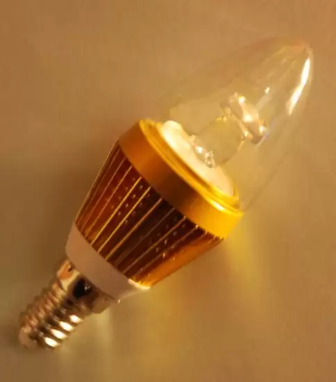 LED Candle Bulb 1x3w SES Gold