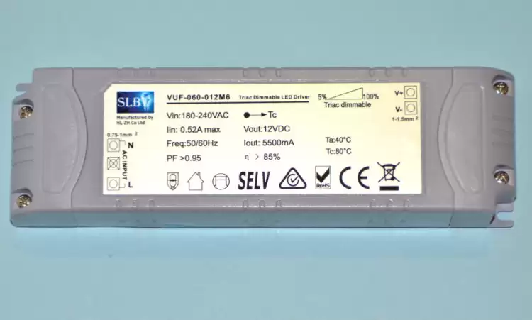 12v Mains Dimmable LED Driver - 60w