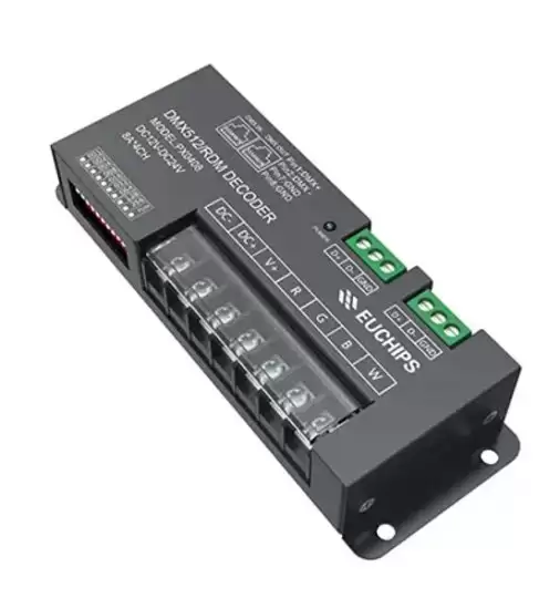 512 DMX Decoder and Driver PX0408- 4 channel