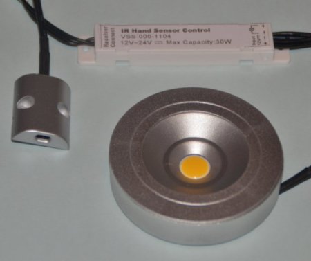 (image for) 3w LED Cabinet Light and IR Hand Wave sensor Kits