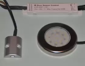 1.8w LED Cabinet Light and IR Door Sensor Kits