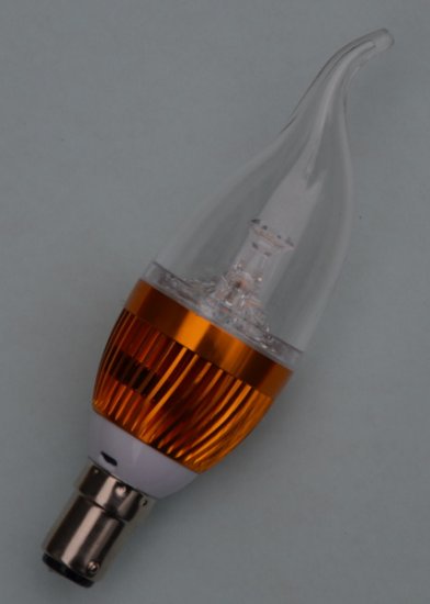 (image for) LED Candle Flame dimmable 35w equiv gold SBC