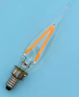 Miniature E10 Bulb LED Candle Filament 2w E10/MES-GS1