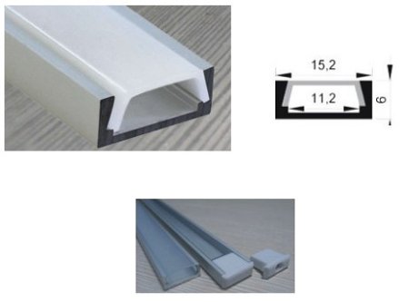 (image for) LED Aluminium Strip Channel-Shallow