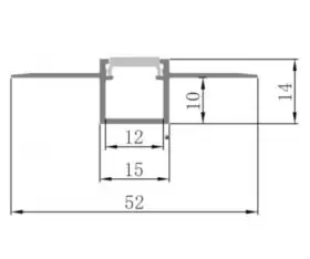 Plaster-in LED Profile