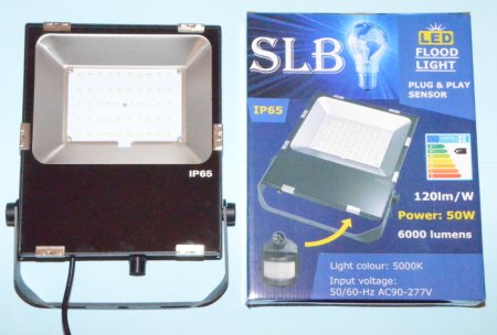 (image for) 50w Slim Flood Light -detachable PIR