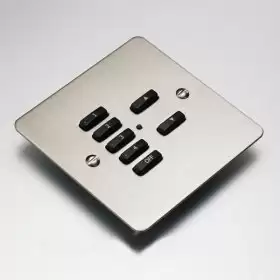 Rako - Brushed Stainless Steel cover plate Kit - RVF-070-SS