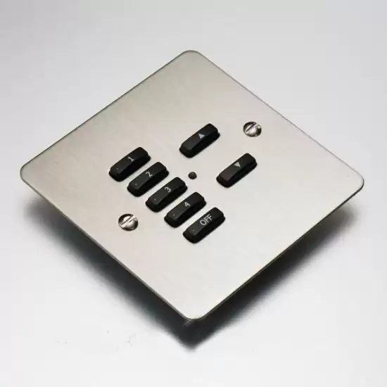 Rako - Brushed Stainless Steel cover plate Kit - WVF-070-SS