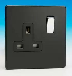 Varilight 1G Switched Socket XDL4BS